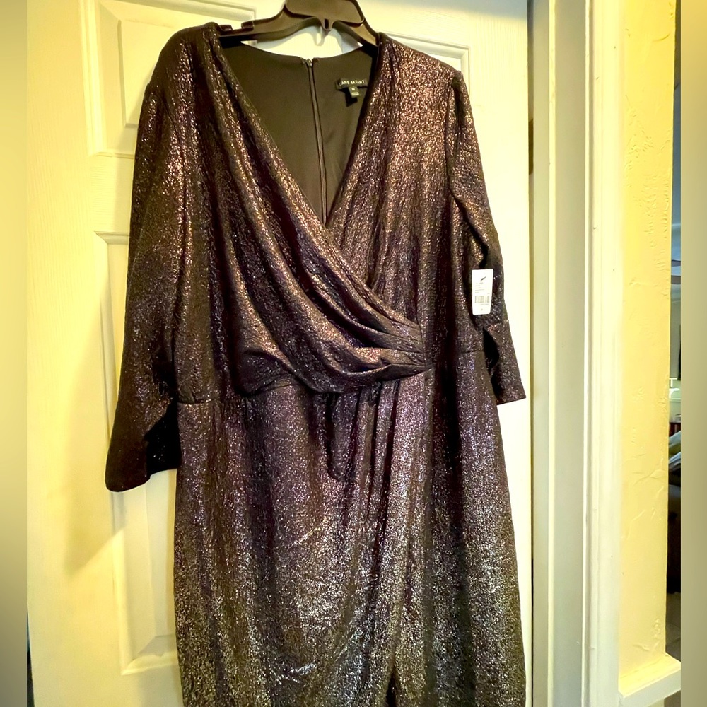 NWT lane Bryant special occasion ombré faux wrap dress Size 20
